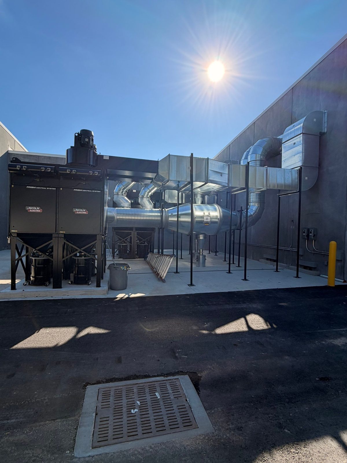 Commercial duct and dust-collection system installed by The A/C Ductologist